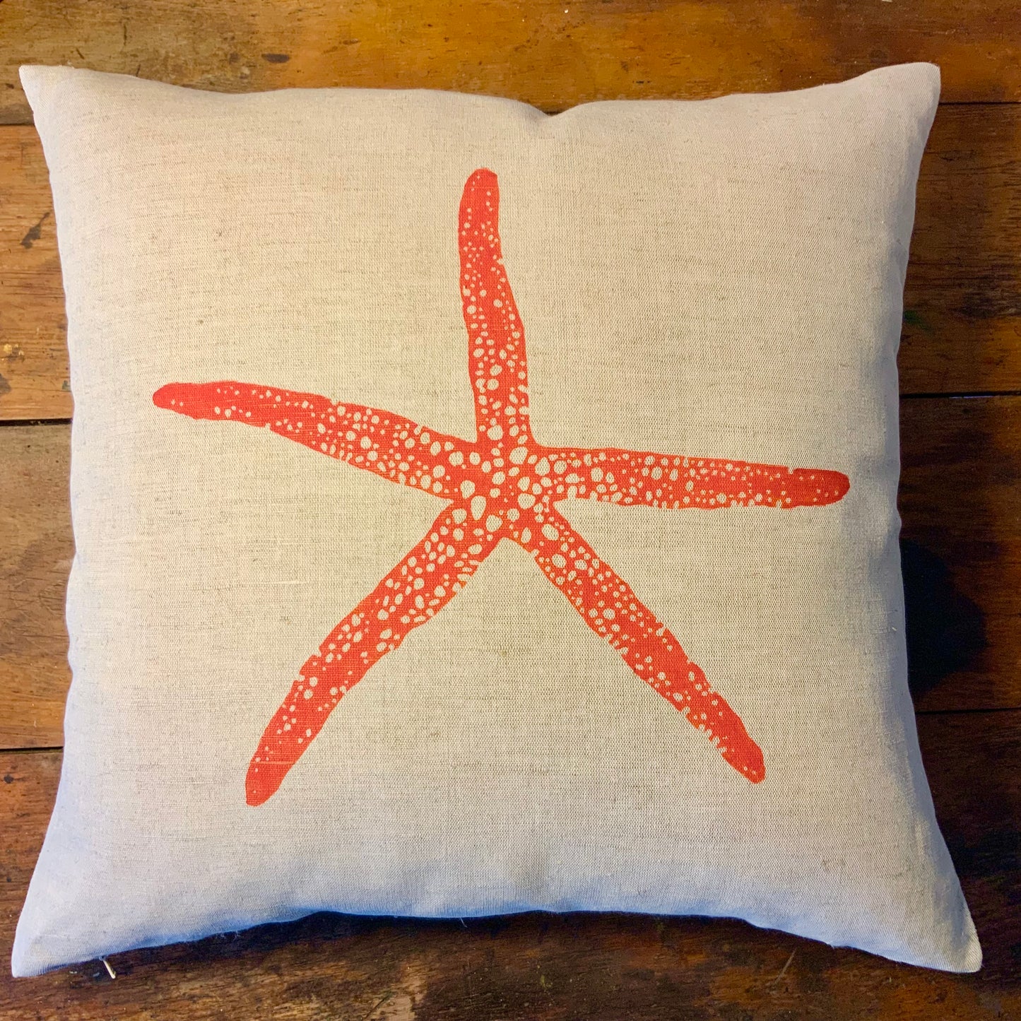 Sea Star Cushion - Vermillion
