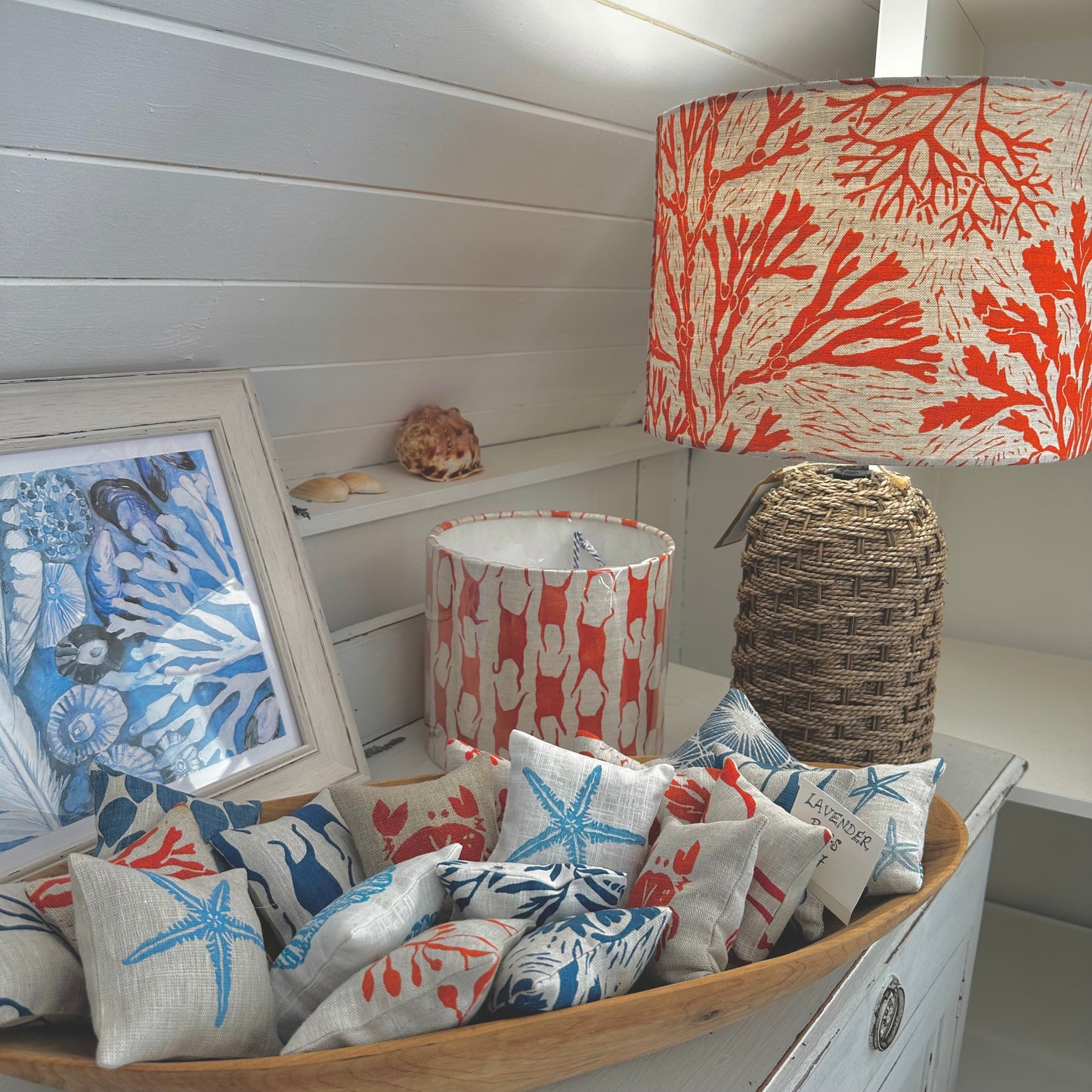 Seashore Lampshade in Orange