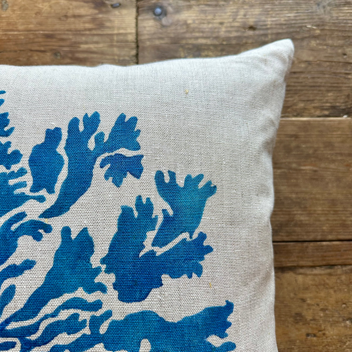 Carragheen Cushion in Marine Blue