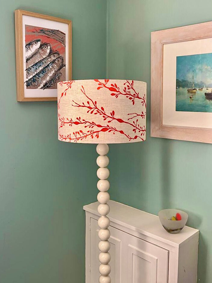 Knotted Wrack Lampshade in Orange