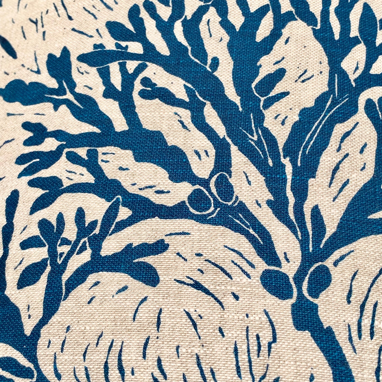 Seashore Cushion in Ink Blue